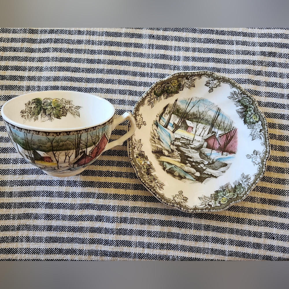 Johnson brothers, the Friendly Village Cup and Saucer Set